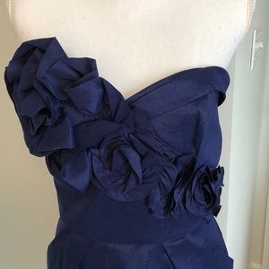 Max and Cleo Navy Floral Dress